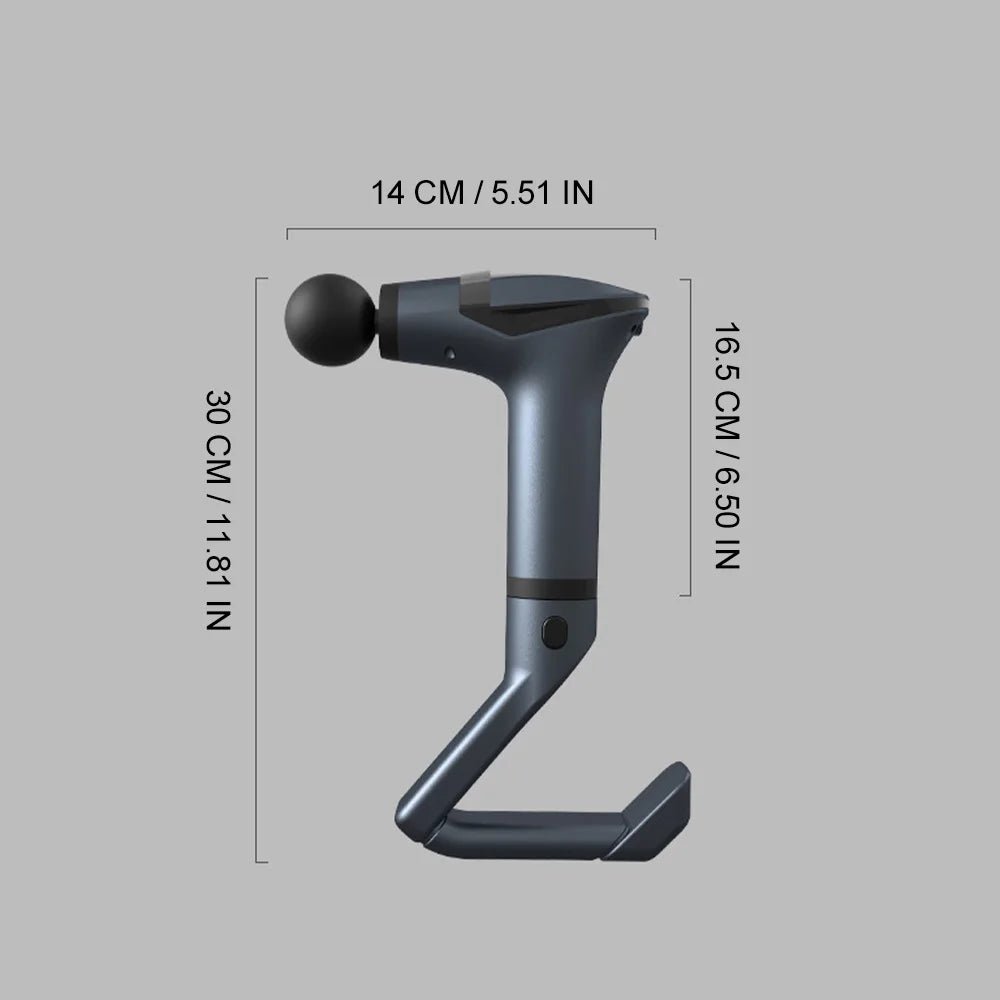 3-in-1 Detachable Long-Handle Massage Gun - Solux