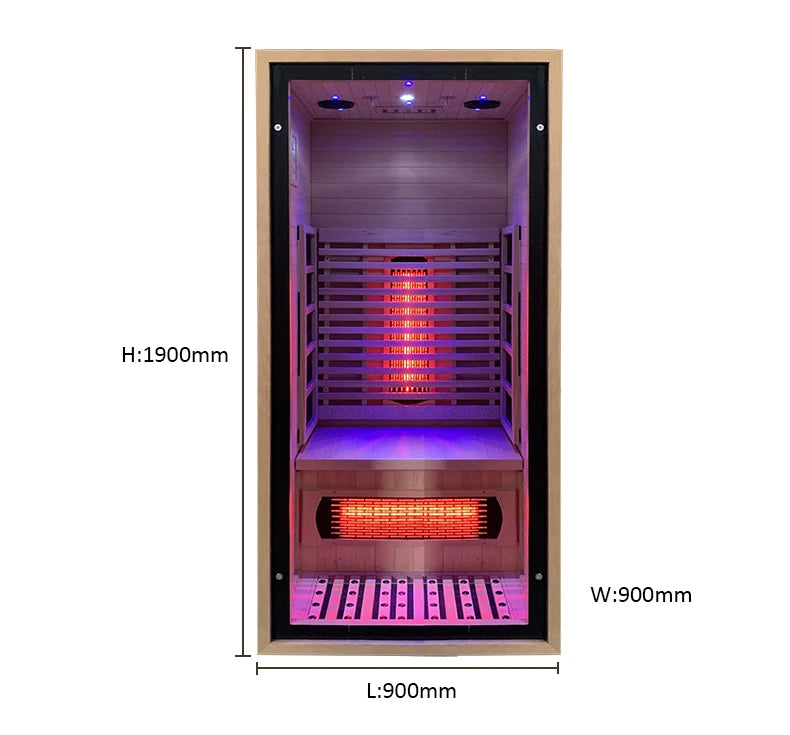 Solux Summit 1-Person Infrared Sauna | Far Infrared Home Sauna